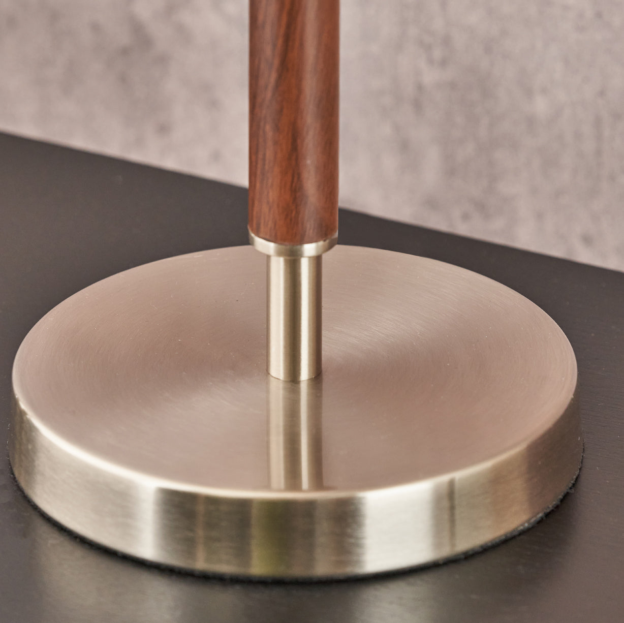 Gianni Brushed Silver Table Lamp from Roseland Furniture
