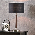 Gianni Brushed Silver Table Lamp from Roseland Furniture