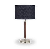 Gianni Brushed Silver Table Lamp from Roseland Furniture