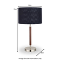 Gianni Brushed Silver Table Lamp from Roseland Furniture