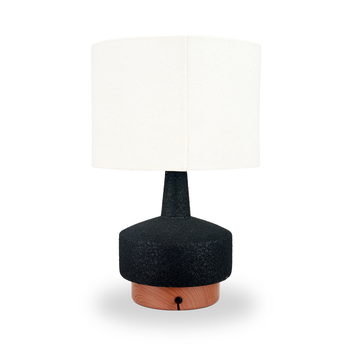 Elio Ceramic Table Lamp Black from Roseland Furniture
