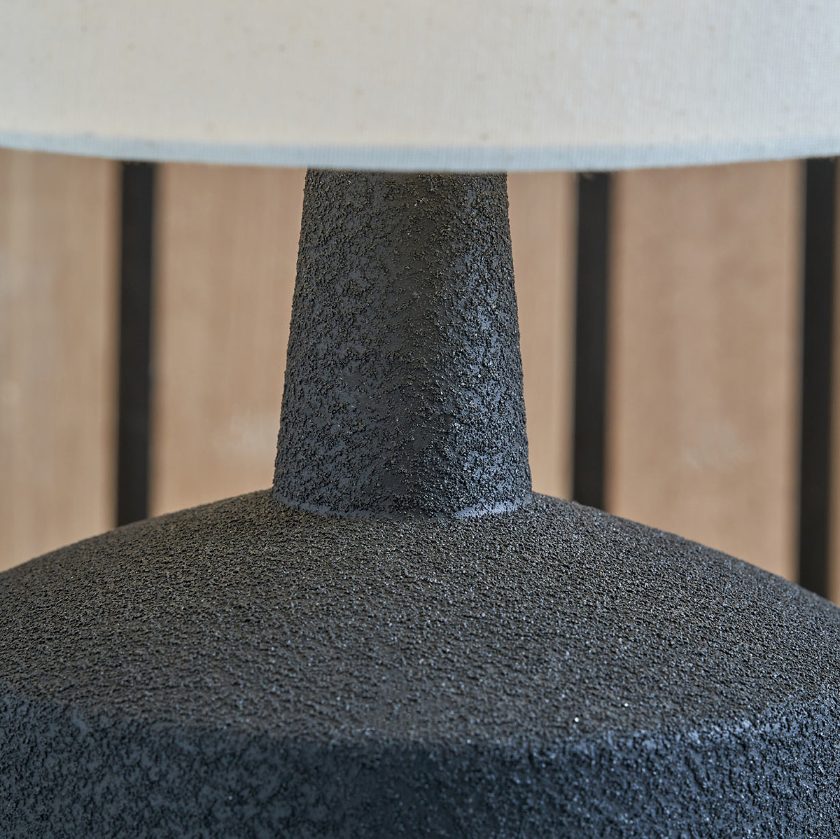 Elio Ceramic Table Lamp Black from Roseland Furniture