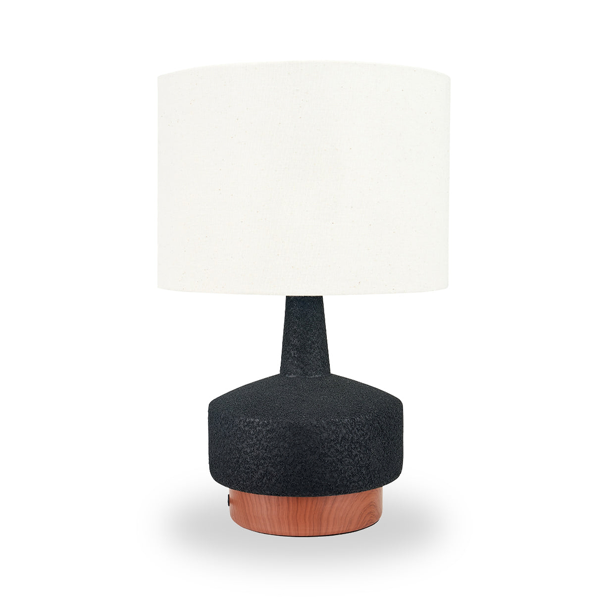 Elio Ceramic Table Lamp Black from Roseland Furniture