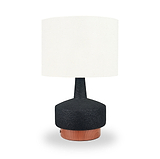 Elio Ceramic Table Lamp Black from Roseland Furniture
