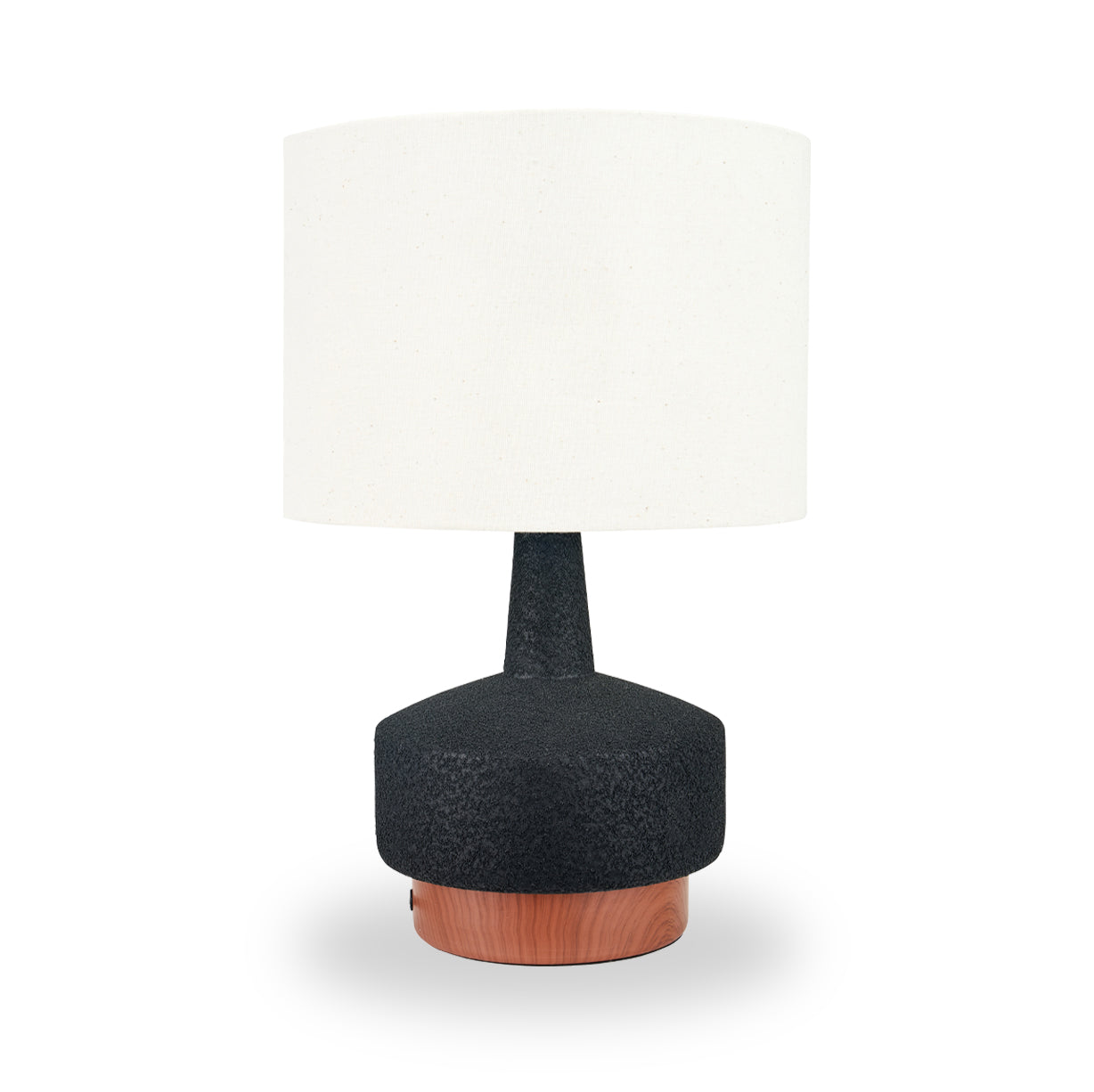 Elio Ceramic Table Lamp Black from Roseland Furniture