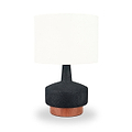 Elio Ceramic Table Lamp Black from Roseland Furniture