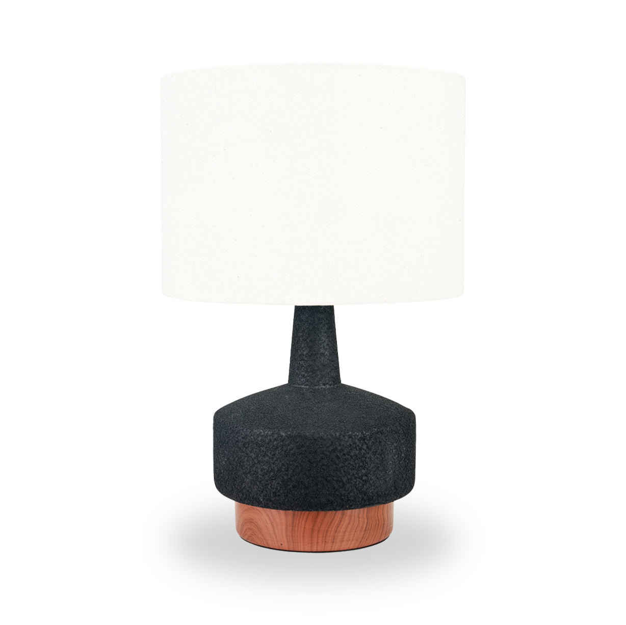 Elio Ceramic Table Lamp Black from Roseland Furniture