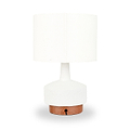 Elio Ceramic Table Lamp White from Roseland Furniture