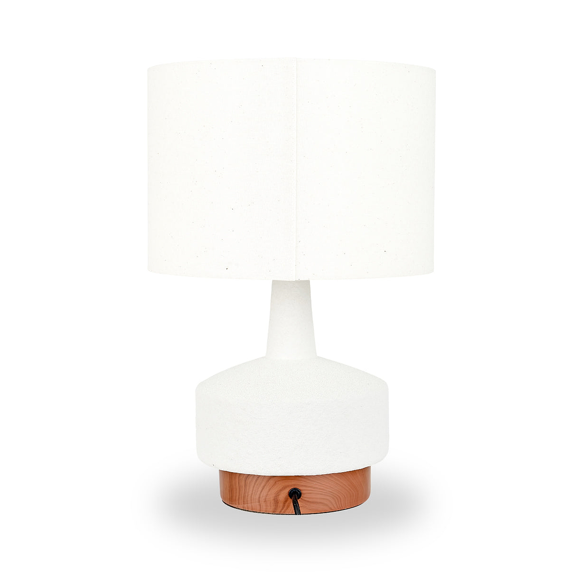 Elio Ceramic Table Lamp White from Roseland Furniture