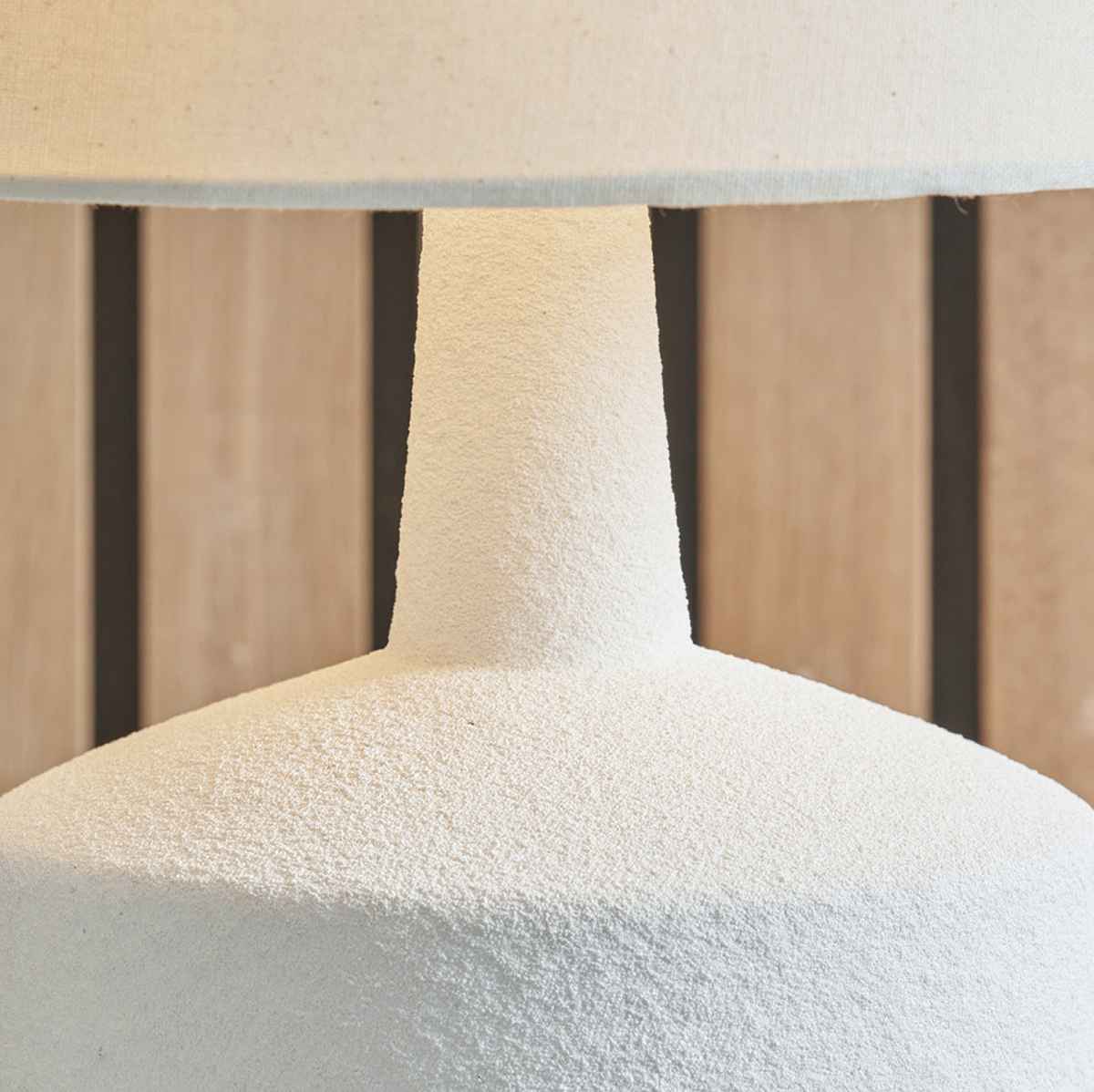 Elio Ceramic Table Lamp White from Roseland Furniture