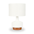 Elio Ceramic Table Lamp White from Roseland Furniture