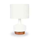 Elio Ceramic Table Lamp White from Roseland Furniture