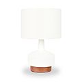 Elio Ceramic Table Lamp White from Roseland Furniture