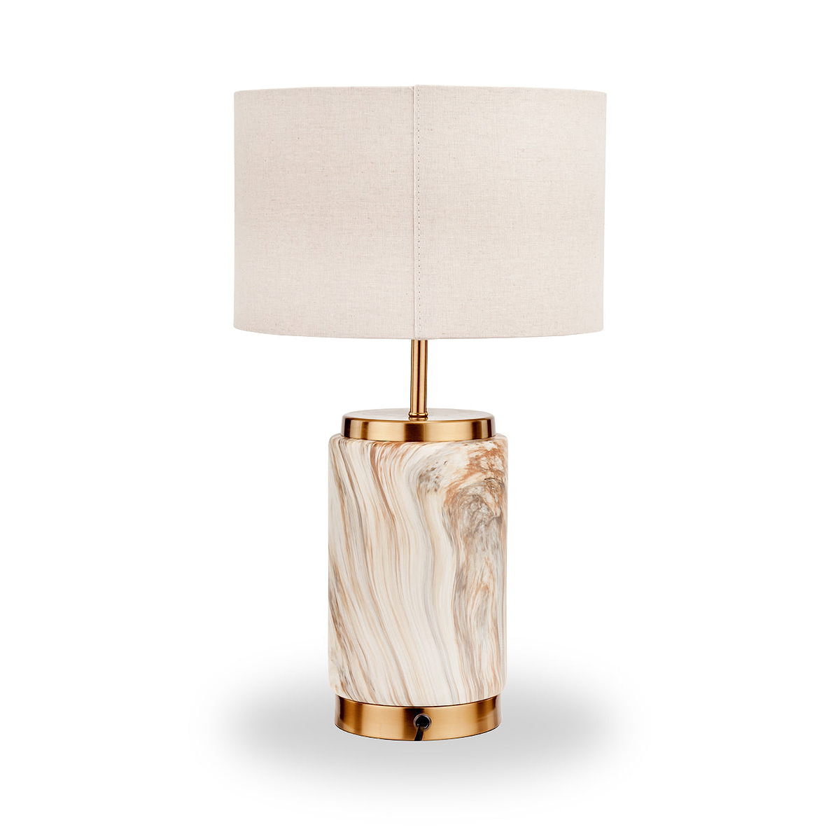 Carrara Stone Effect Ceramic Table Lamp from Roseland Furniture