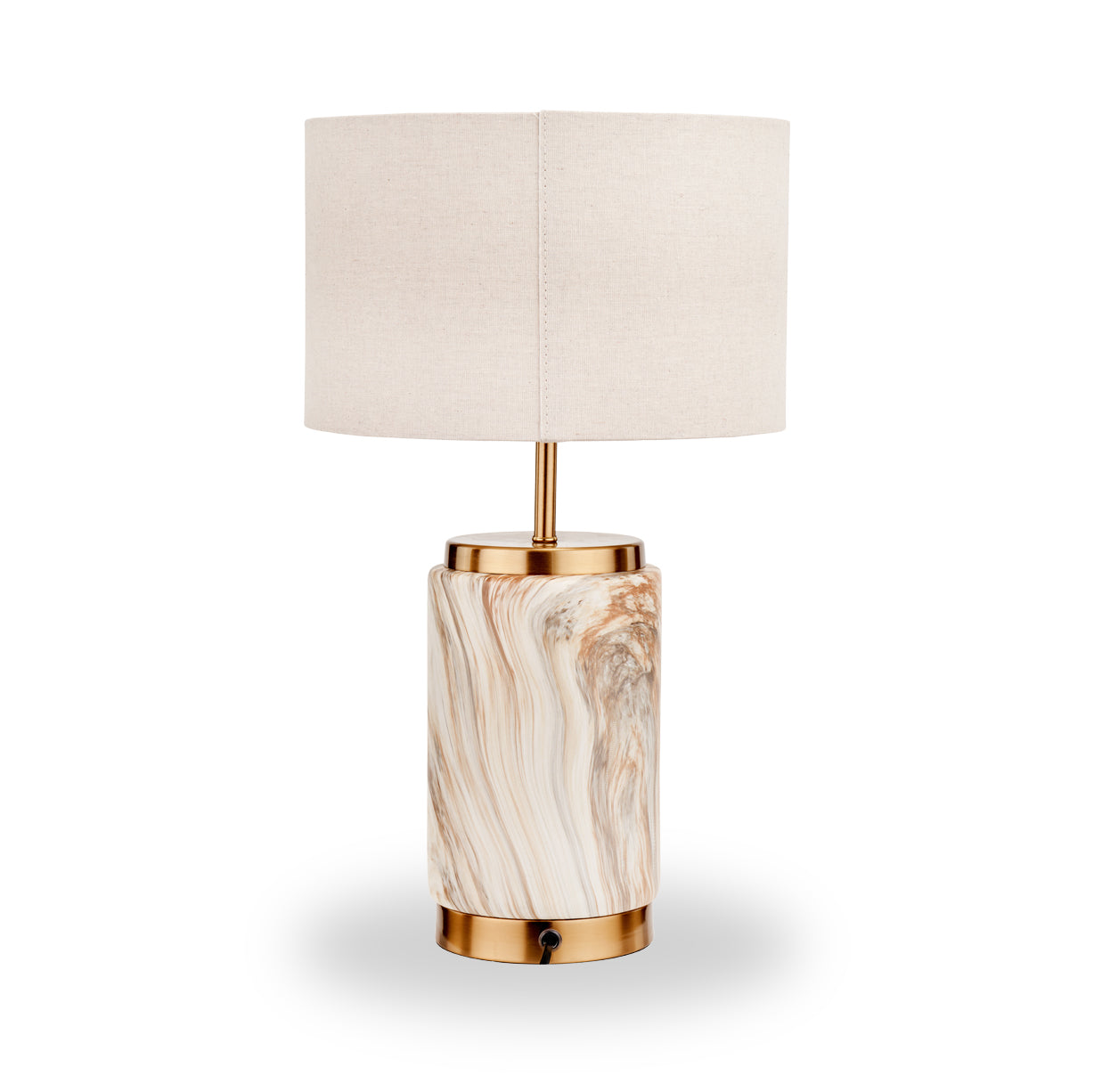 Carrara Stone Effect Ceramic Table Lamp from Roseland Furniture