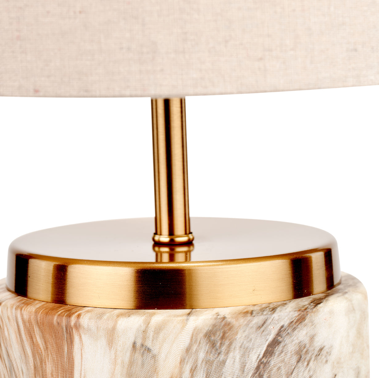 Carrara Stone Effect Ceramic Table Lamp from Roseland Furniture