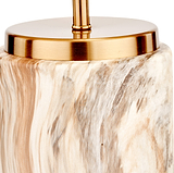 Carrara Stone Effect Ceramic Table Lamp from Roseland Furniture