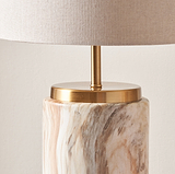 Carrara Stone Effect Ceramic Table Lamp from Roseland Furniture