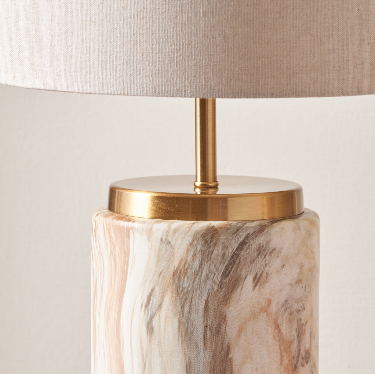 Carrara Stone Effect Ceramic Table Lamp from Roseland Furniture