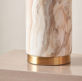 Carrara Stone Effect Ceramic Table Lamp from Roseland Furniture