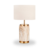 Carrara Stone Effect Ceramic Table Lamp from Roseland Furniture