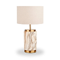 Carrara Stone Effect Ceramic Table Lamp from Roseland Furniture