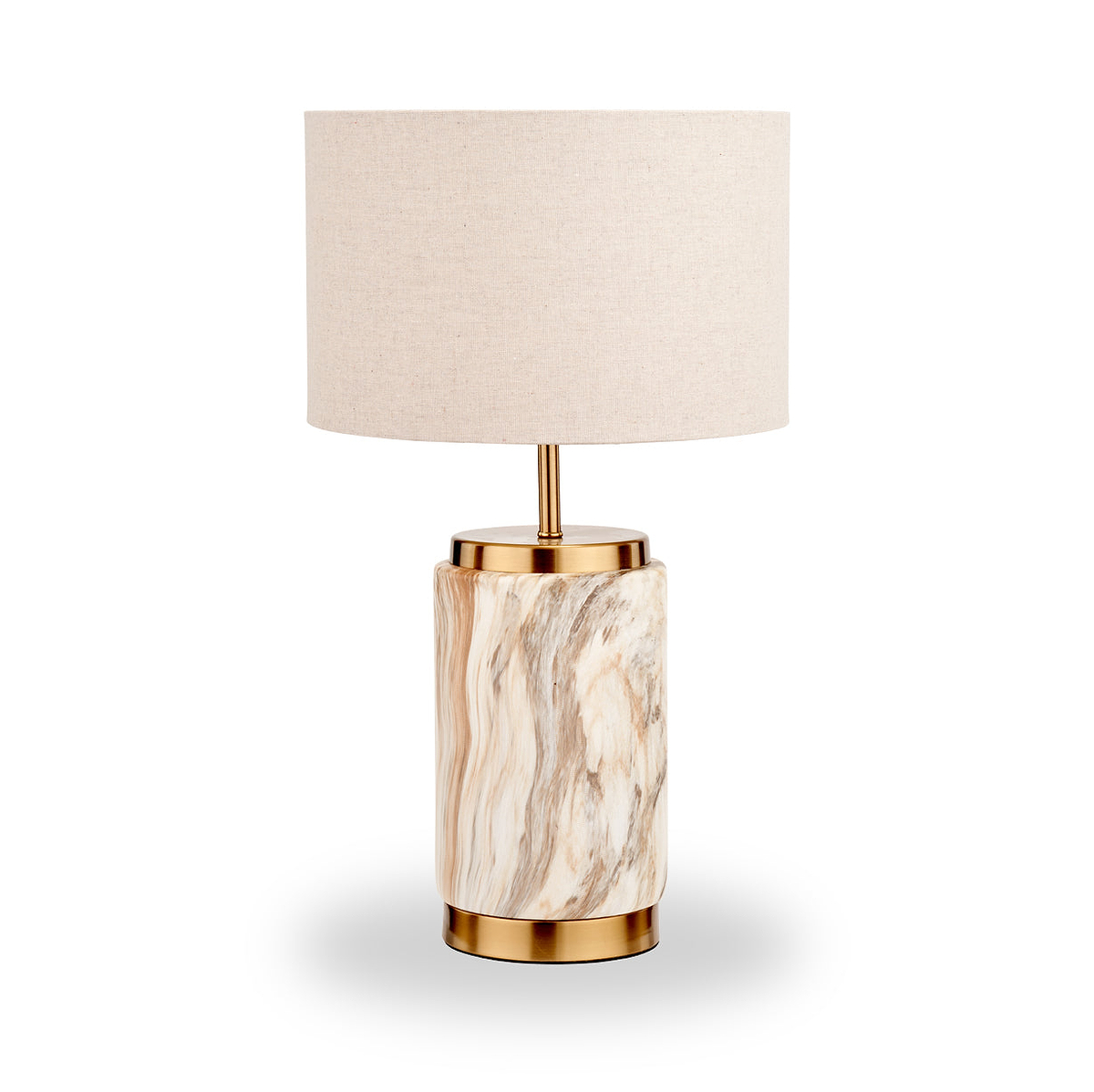Carrara Stone Effect Ceramic Table Lamp from Roseland Furniture