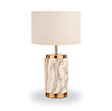 Carrara Stone Effect Ceramic Table Lamp from Roseland Furniture