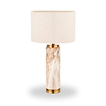 Carrara Stone Effect Ceramic Tall Table Lamp from Roseland Furniture