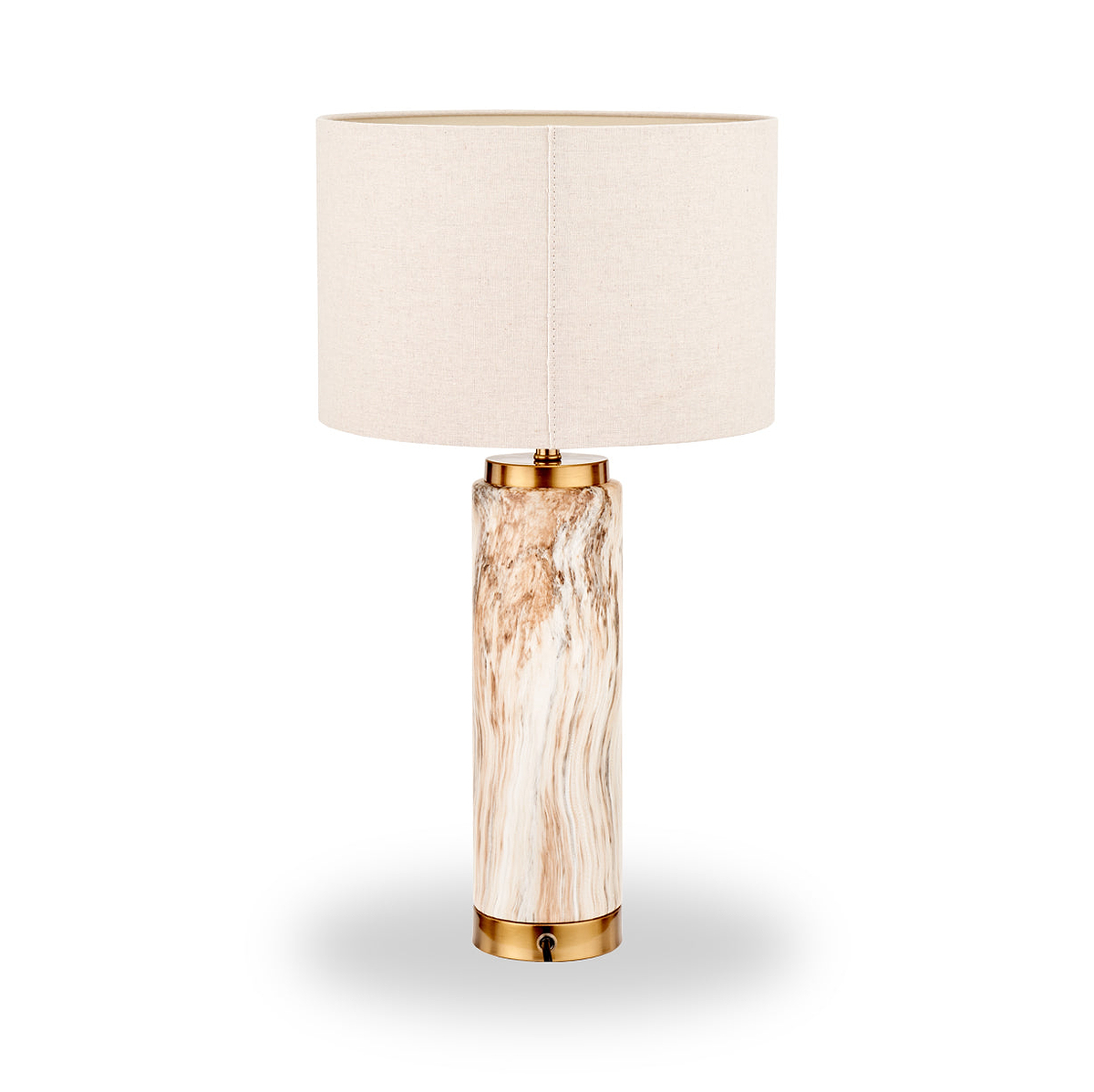 Carrara Stone Effect Ceramic Tall Table Lamp from Roseland Furniture