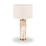 Carrara Stone Effect Ceramic Tall Table Lamp from Roseland Furniture