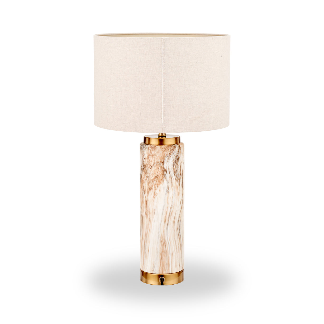 Carrara Stone Effect Ceramic Tall Table Lamp from Roseland Furniture