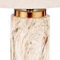 Carrara Stone Effect Ceramic Tall Table Lamp from Roseland Furniture