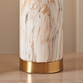 Carrara Stone Effect Ceramic Tall Table Lamp from Roseland Furniture