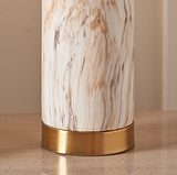 Carrara Stone Effect Ceramic Tall Table Lamp from Roseland Furniture