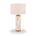 Carrara Stone Effect Ceramic Tall Table Lamp from Roseland Furniture