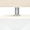 Block Ceramic Tall Table Lamp White from Roseland Furniture