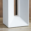 Block Ceramic Tall Table Lamp White from Roseland Furniture