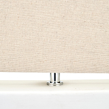 Block Ceramic Table Lamp White from Roseland Furniture