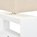 Block Ceramic Table Lamp White from Roseland Furniture