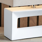 Block Ceramic Table Lamp White from Roseland Furniture