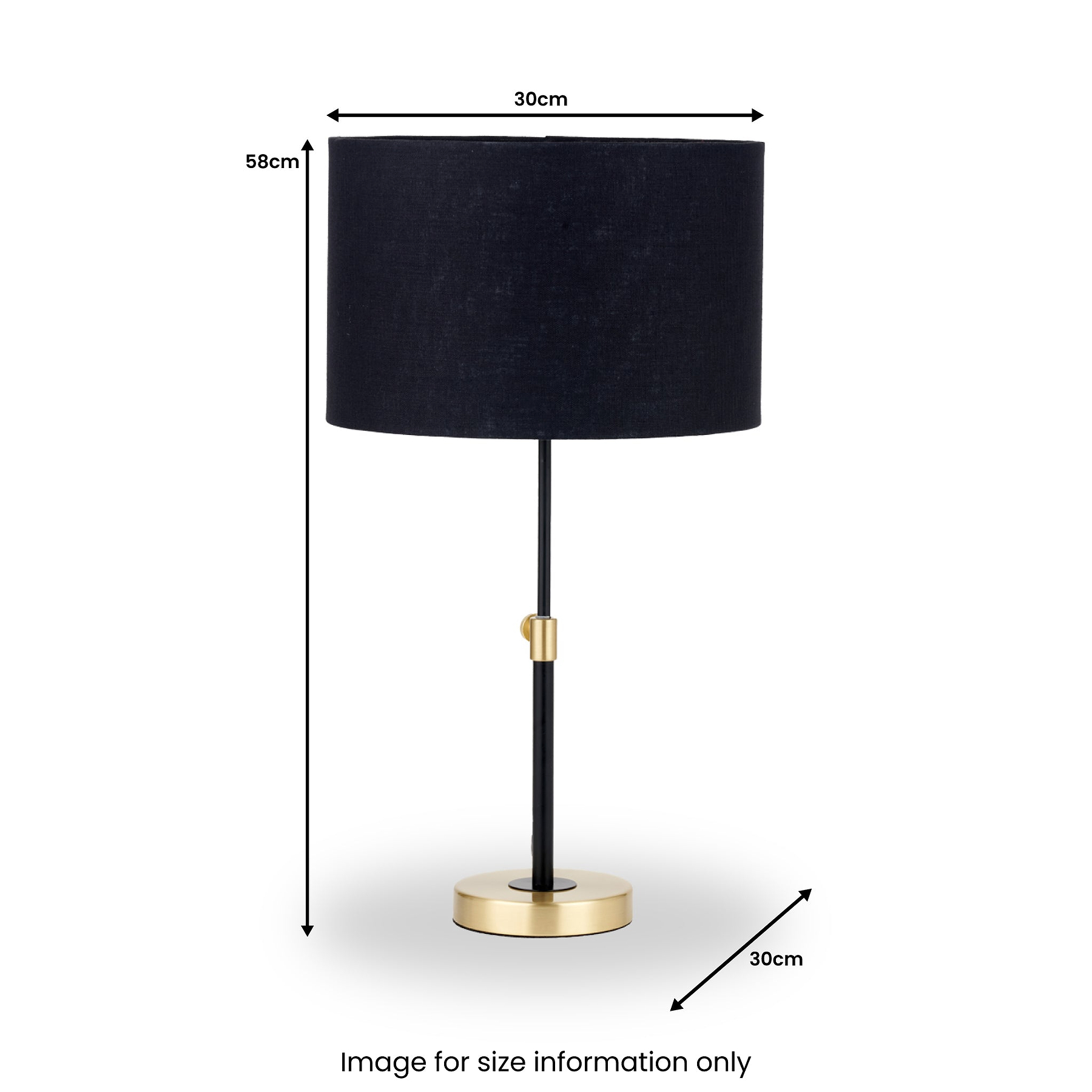 Bryce Rise and Fall Table Lamp from Roseland Furniture
