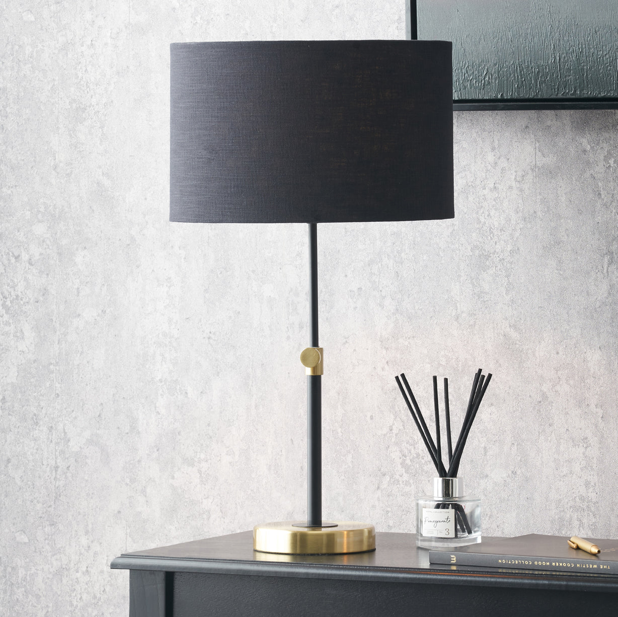 Bryce Rise and Fall Table Lamp from Roseland Furniture