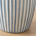 Cannes Stripe Ceramic Table Lamp Blue from Roseland Furniture