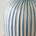 Cannes Stripe Ceramic Table Lamp Blue from Roseland Furniture