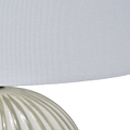 Cannes Stripe Ceramic Table Lamp Sage from Roseland Furniture