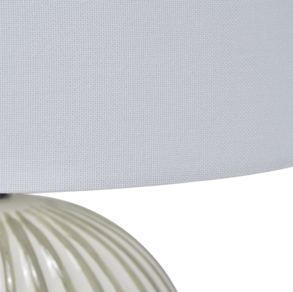 Cannes Stripe Ceramic Table Lamp Sage from Roseland Furniture