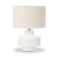Elure Crackle Effect Table Lamp White from Roseland Furniture