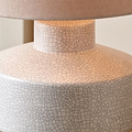 Elure Crackle Effect Table Lamp White from Roseland Furniture