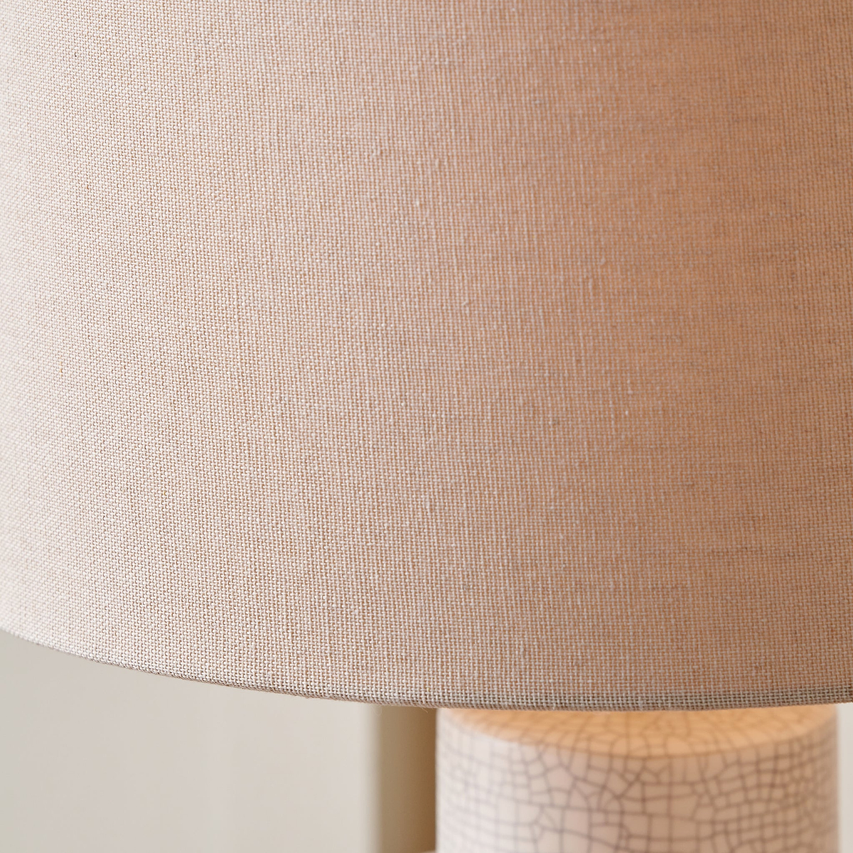 Elure Crackle Effect Table Lamp White from Roseland Furniture